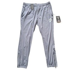 Fourlaps x Peloton Pants Mens Large Gray Ankle Zip Athletic NWT